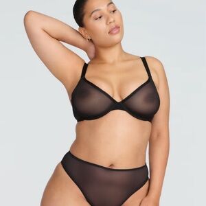 CUUP Black Sheer Bra